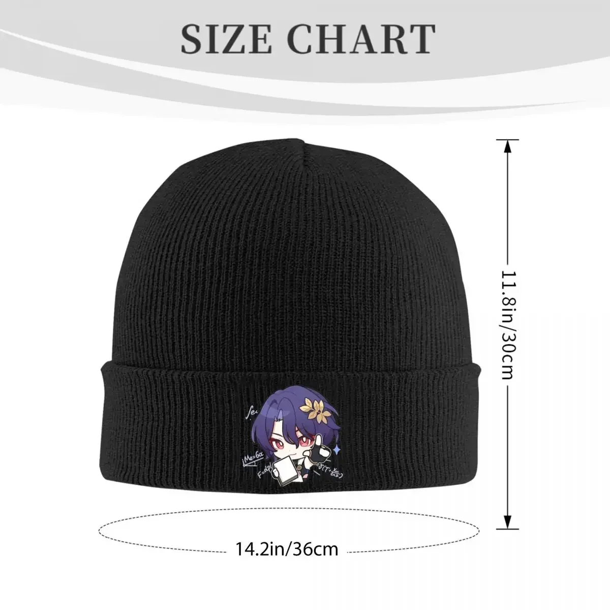 Dr. Ratio Honkai Star Rail Acheron Bonnet Hats Knitted Hat Men Women Y2K Cool Elastic Beanie Hats Autumn Winter Kpop Custom Cap