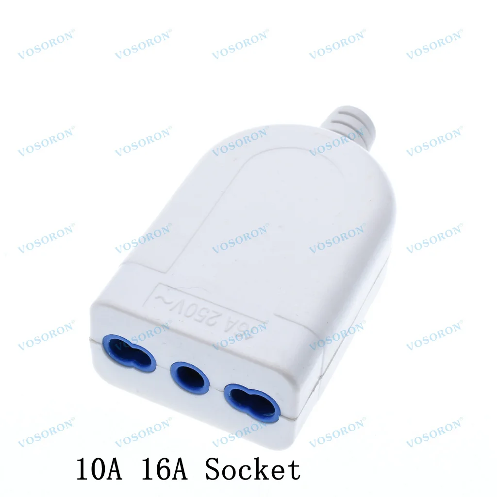 3 Pins Wiring Assembly Plug Italian Power Plug 10A/16A 250 AC Standard Power Adaptor Detachable Plug Male For Uruguay Chile