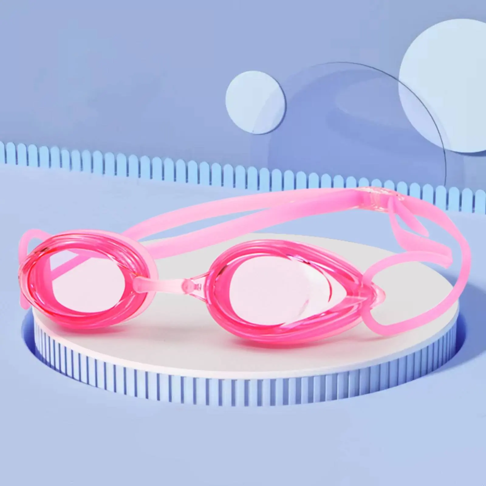 

Racing Aquatic Goggles Pristine Lenses Contest Aquatic Goggles Waterproof Comfortable Silicone Closure for Women
