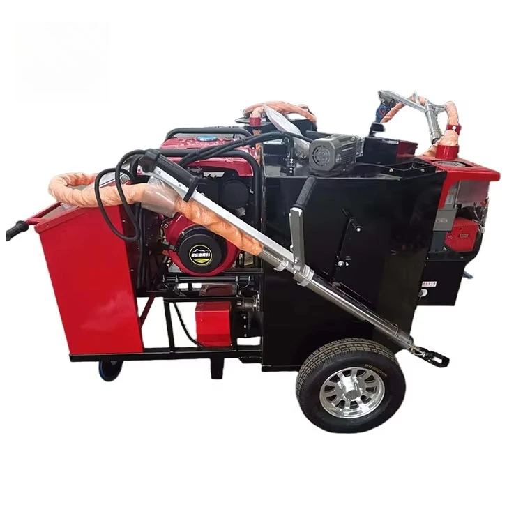 سدادة شقوق الأسفلت الحرارية مع مولد ثابت، غلاية تذوب بالحرارة وإخراج عازل فعال #2