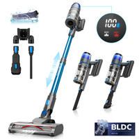 Cordless Vacuum Cleaner with Brushless Motor Efficient  Cleaning with Upgrade Anti -Tangle Roller Brush for Home Pet Hair