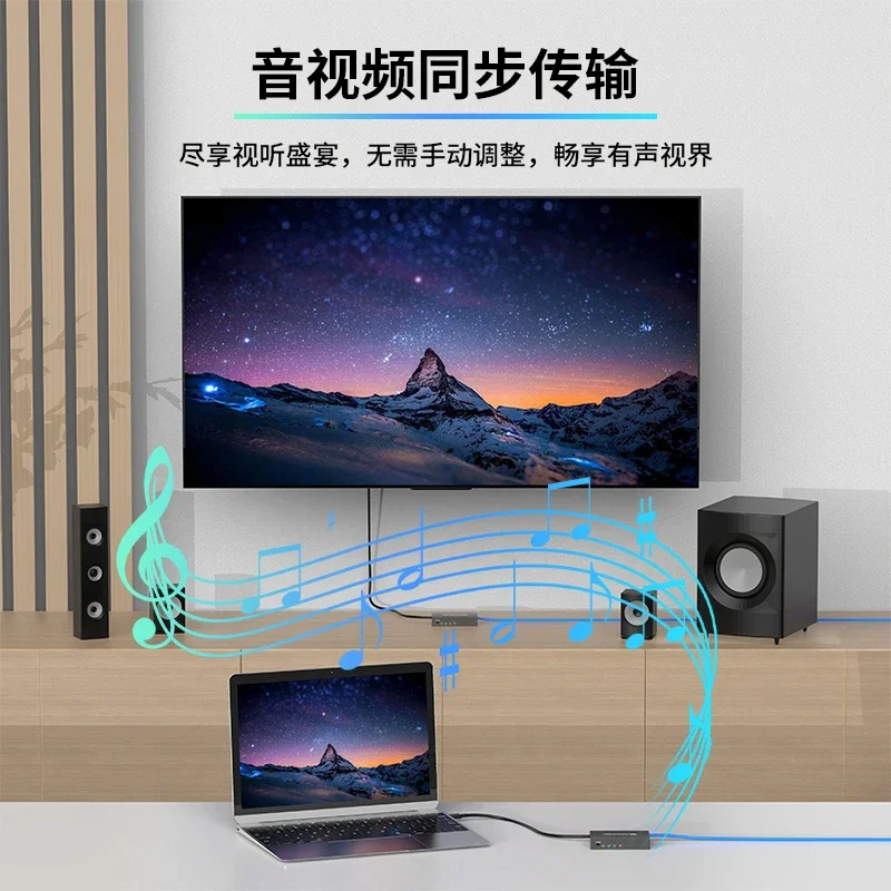 دعم فاصل تمديد HDMI ، ميزة حلقة EDID CAT6 ، مثالية للمتاجر التجارية وإعداد شاشة كبيرة في الهواء الطلق متعددة الشاشات