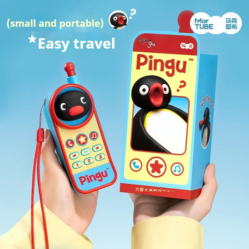 New Pingu Portable Bluetooth Speaker Toy Model Recording Function Home Decoration Gift For Girl Birthday Desktop Ornaments view 3