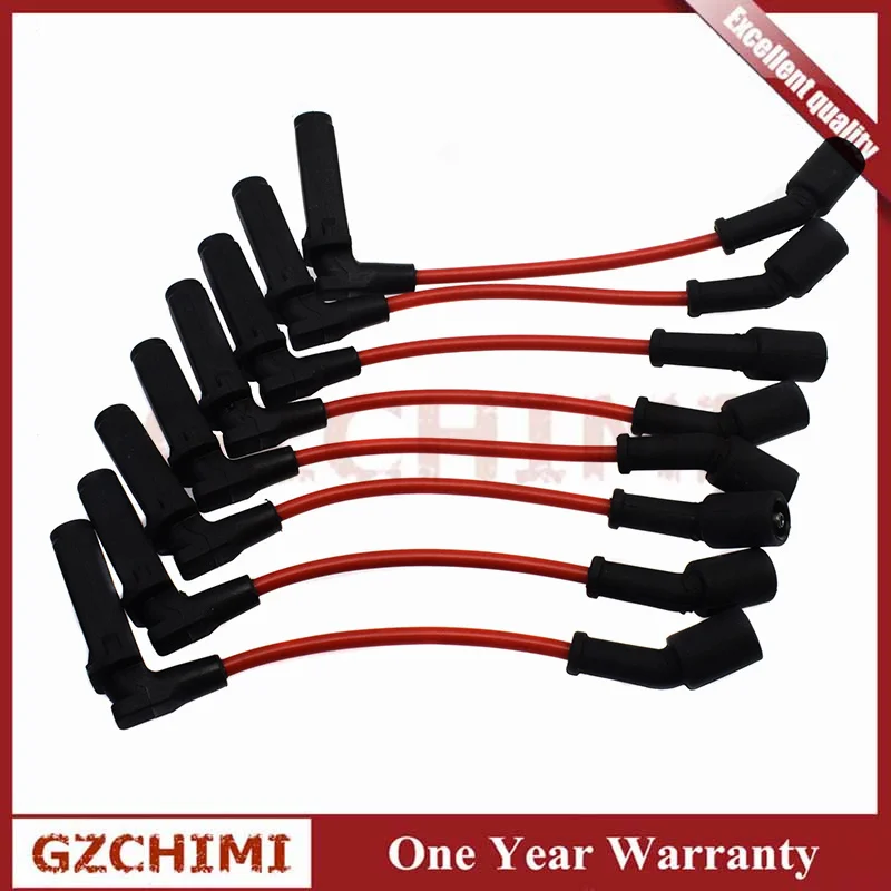 

8X Wire Kit 19351593 9748RR 9748RR For Chevrolet Corvette SSR GTO Silverado Tahoe Cadillac Escalade Hummer V8