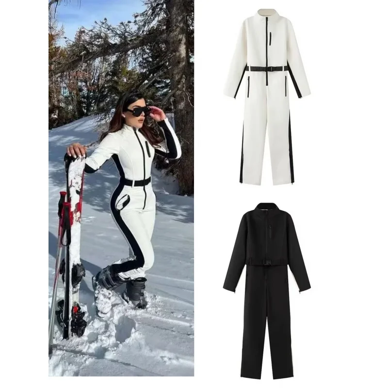 

Bonny Winter Fashionable Slim Ski Festival Warm Waterproof Two-Piece Set Street Series Chinese Origin Female Overalls