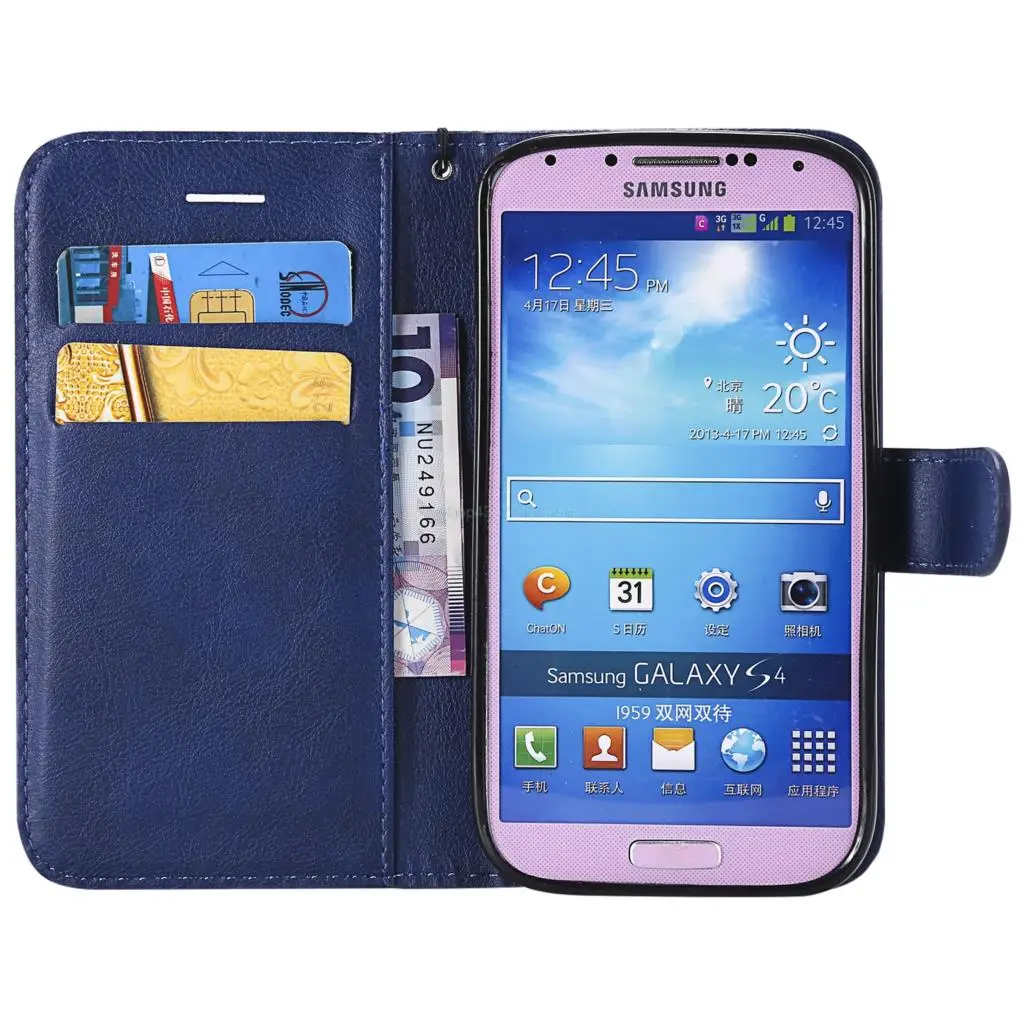 Flip Case for Samsung Galaxy S4 S 4 GalaxyS4 I9500 I9505 I9506 Leather Cover Phone Case GT-I9500 GT-I9505 GT-I9506 GT-I9515 bags image 6