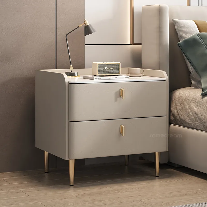 Removable Modern Bedside Table Beige Drawer Industrial Cheap Bedside Table White Organizer Mesitas De Noche Bedroom Furniture