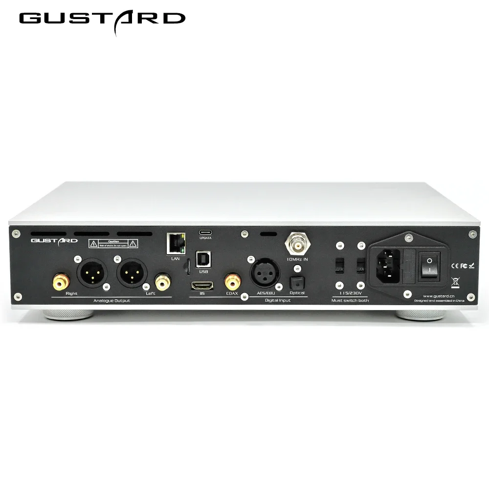 Gustard DAC-X26III Hi-Fi настольный аудио USB цифро-аналоговый преобразователь сетевой потоковый декодер поддерживает Roon Airplay UPNP NAA