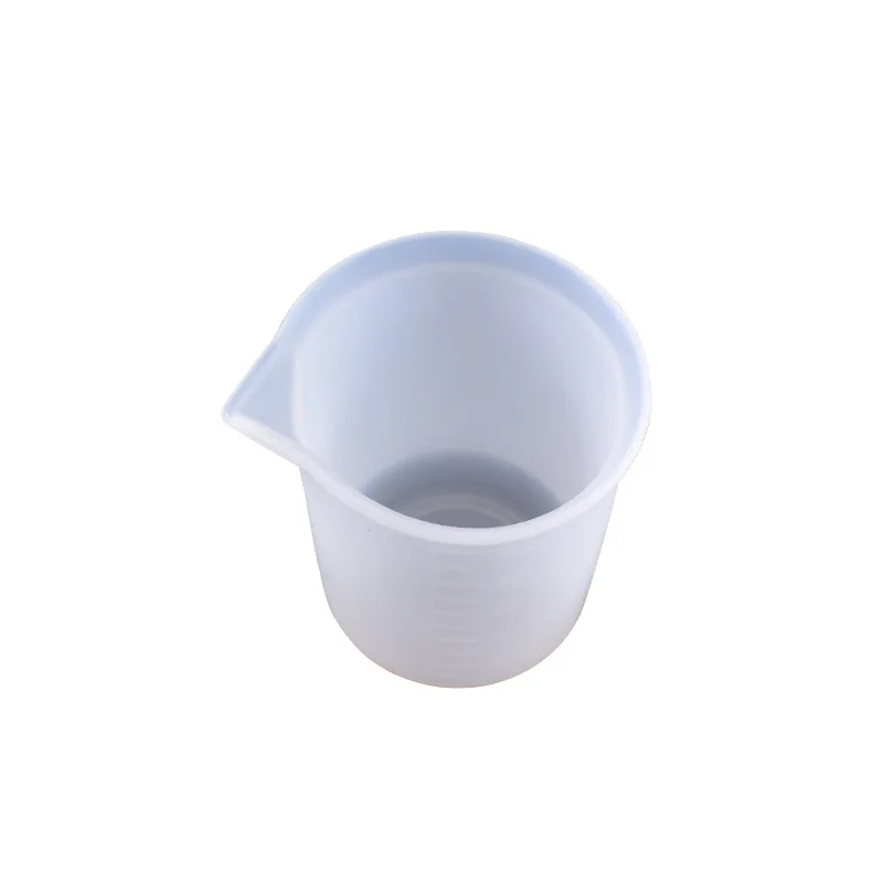 Taza medidora de silicona sin lavado, herramienta hecha a mano con escala, taza mezcladora de 100ml para artesanía de resina, herramientas de joyería