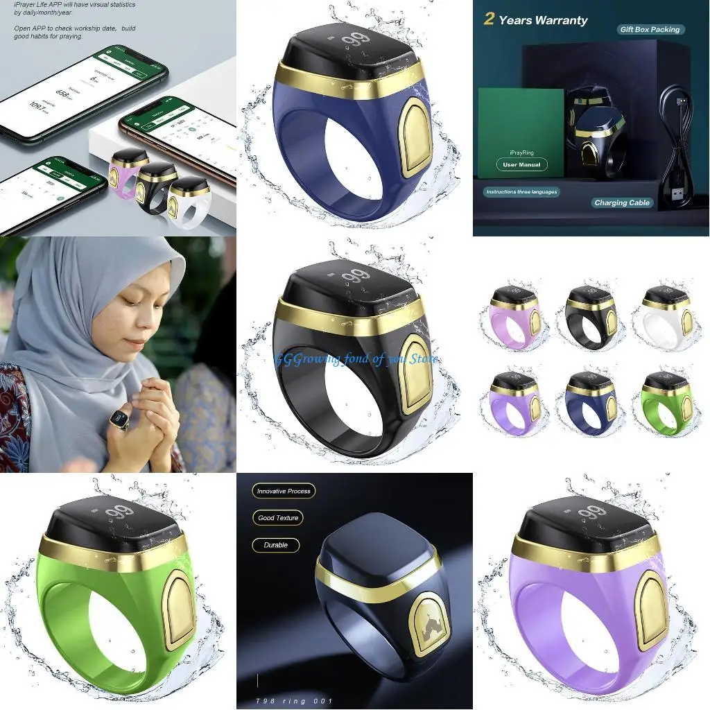 

H9EB Digital Hand Tally Counter Electronic Manual Time Reminder Gym Hand Held Counter