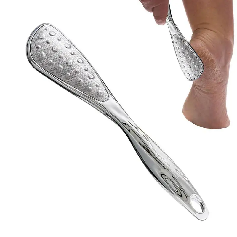 Foot Callus Remover Waterproof Stainless Steel Foot Scrubber Feet Scraper Rubbing Board Reusable Foot Buffer With Anti-Slip