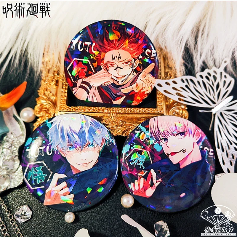 

Anime Jujutsu Kaisen Ryomen Sukuna Inumaki Toge Kugisaki Nobara Satoru Gojo Fushiguro Megumi Itadori Yuji Cosplay Badge Gift