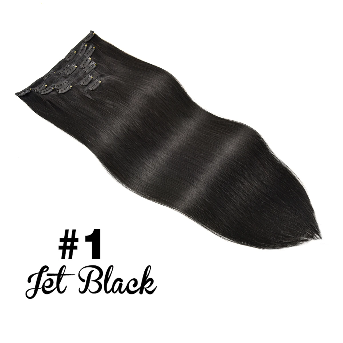 Clip-in haarextensies van echt mensenhaar, balayage chocoladebruin gemengd karamel blond donkere wortels ombre 120g 7 stuks 16 clips in - afbeelding 1