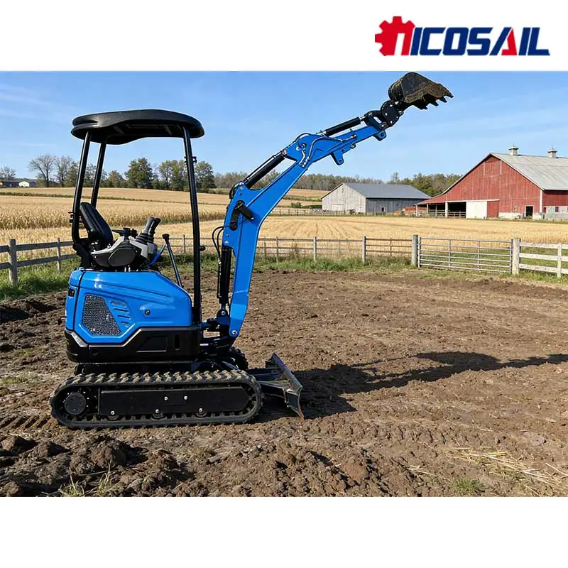 

Compact 1.8 Ton Construction Mini Excavator – Rubber Tracks for Stable Operation on Unpaved Building Sites