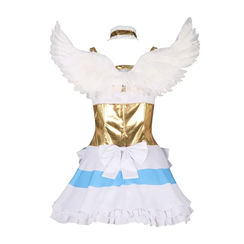 Anime Panty & with Garterbelt Cosplay Anarchy Stocking Costume Wig Halloween Party Suit eo]5