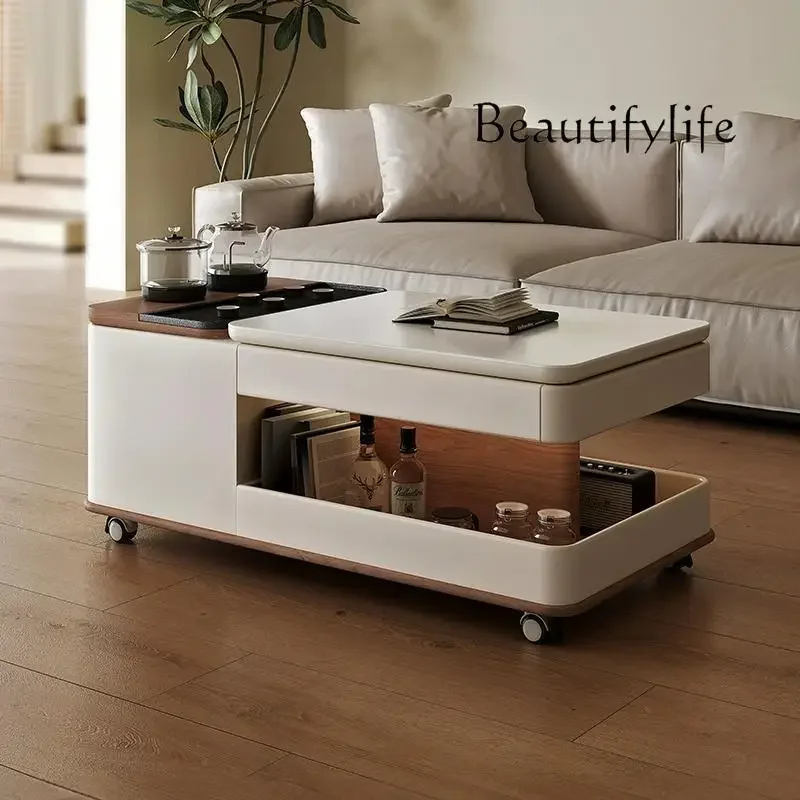 LXMovable رفع بلاطة الصخور طاولة القهوة طاولة القهوة صنع الشاي الحديثة بسيطة المتقدمة متعددة الوظائف طاولة شاي SSS #2