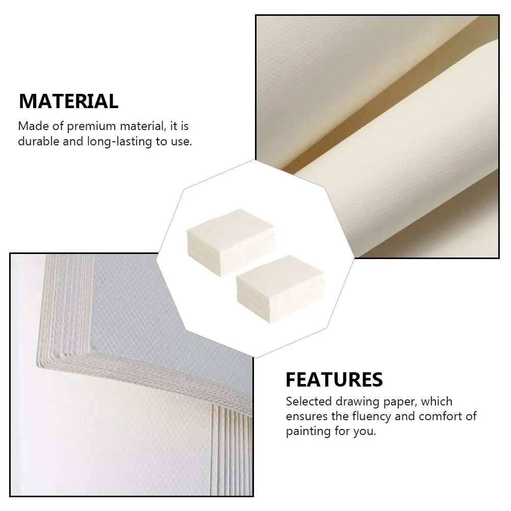 

60 Sheets Painting Sketch Paper Art Supplies Kids Bulk Student Pulp Children Drawing