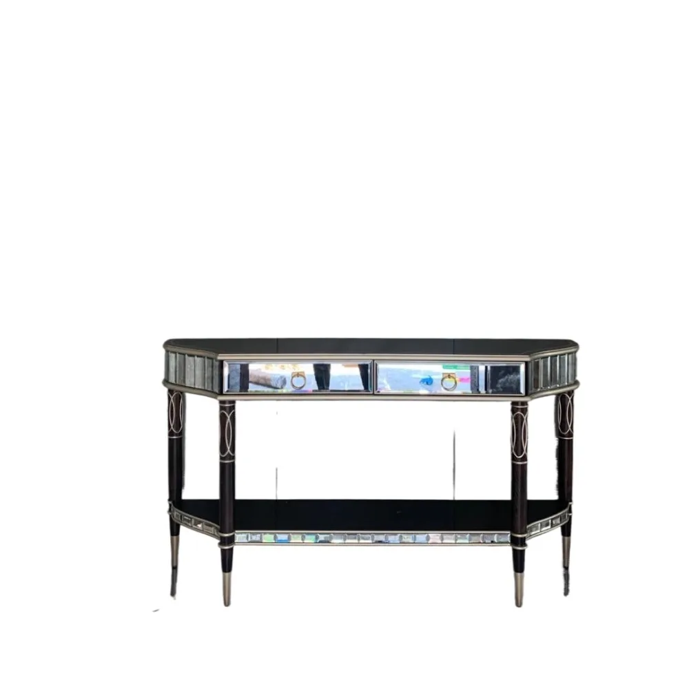 

Light luxury entrance table Modern simple foyer decorative cabinet Living room wall view table