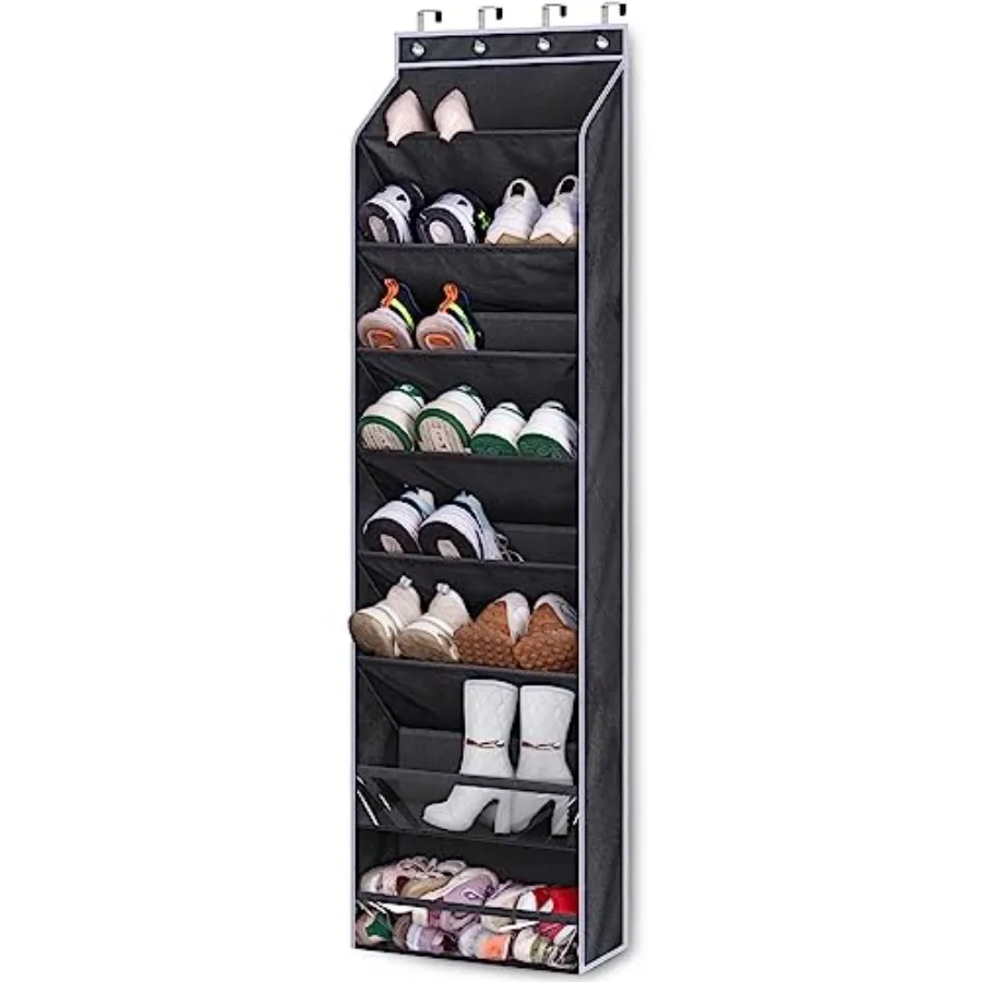 

Over The Door Shoe Rack for Door Fit 20 Pairs Sneakers Large Hanging Shoe Organizer for Closet Storage Boots