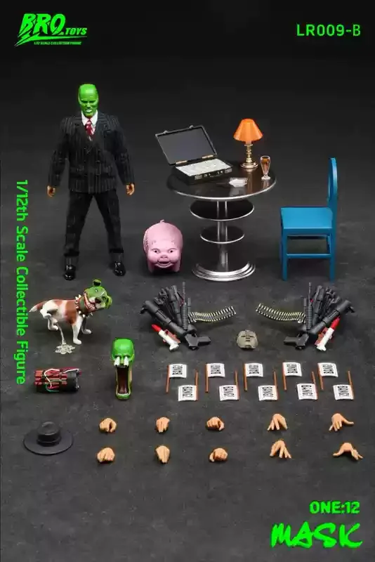 ジム・キャリー マスク アクションフィギュア 1/12 スケール