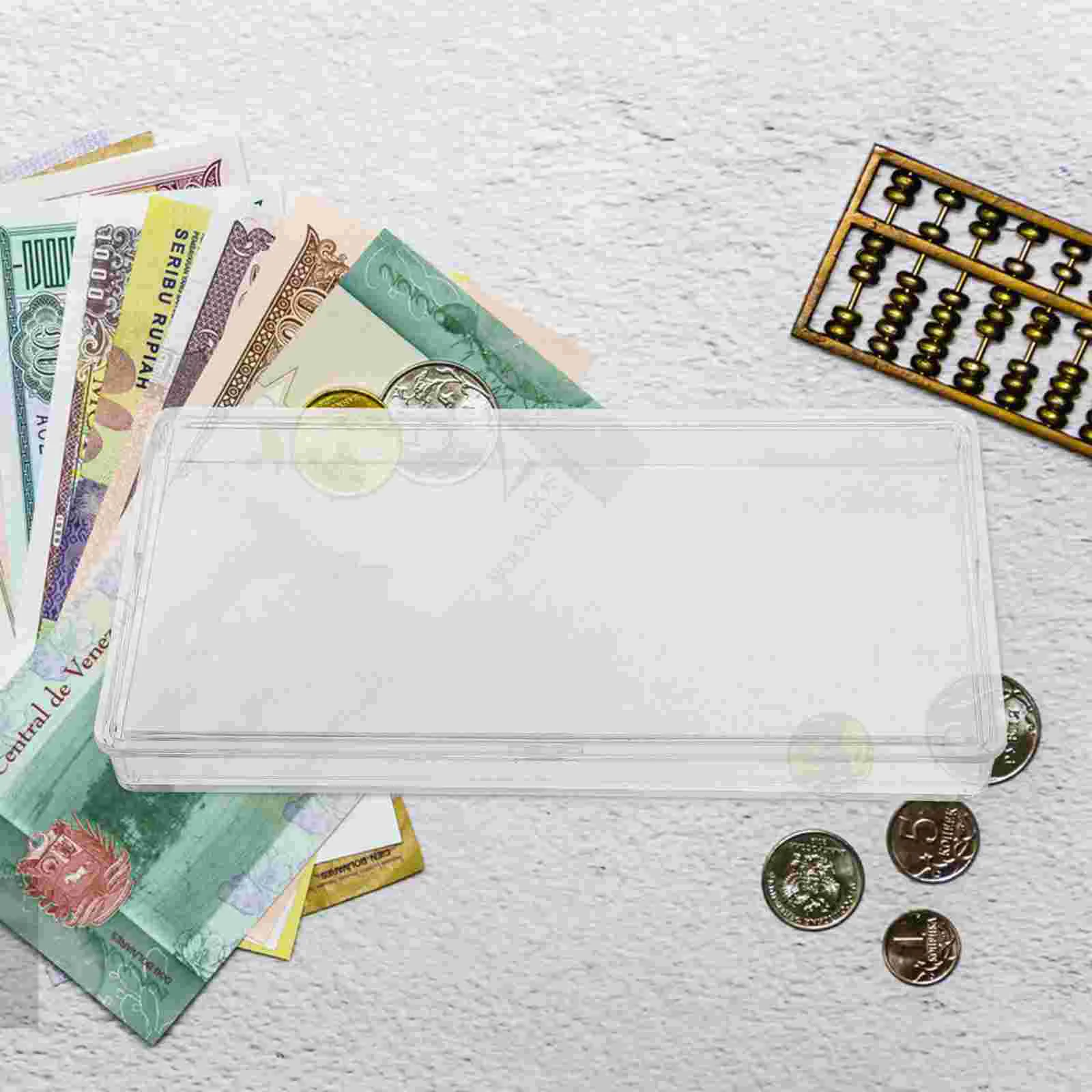 Pudełko do przechowywania banknotów Rękawy na monety Uchwyt ochronny Bill Dollar Paper Lottery Case Currency Organizer Collection