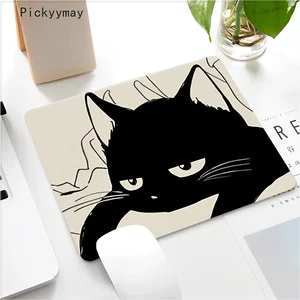 Ofis için küçük Siyah Kedi mouse pad, bir Masanın ardından, Bilgisayar, Klavye, masaüstü, Büyük Mouse Pad, Dizüstü Bilgisayardaki Ped, Masa Pedi, kaymaz, Dekorasyon Ev Hello-kitty'deki klavyenin en iyi 10 satışı-no. 1
