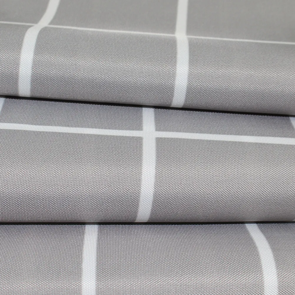 

Check Pattern Waterproof Shower Curtain Polyester Material Built-in Ring Holes for Easy Installation Bathroom Decor