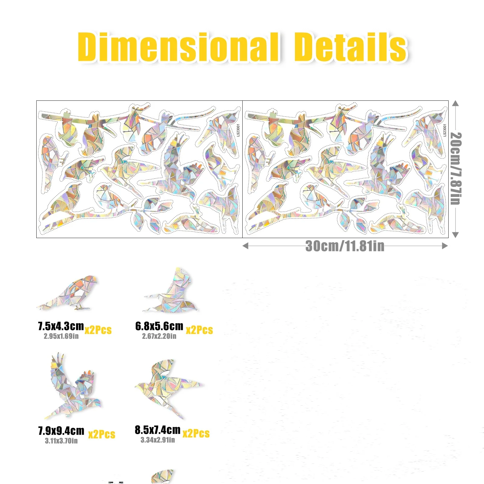 2 قطعة ورق زجاجي ليزر أشعة الشمس الماسك ملصقات نافذة ملونة قوس قزح بريزم المضادة للتصادم عيد الميلاد ندفة الثلج الزجاج ملصق