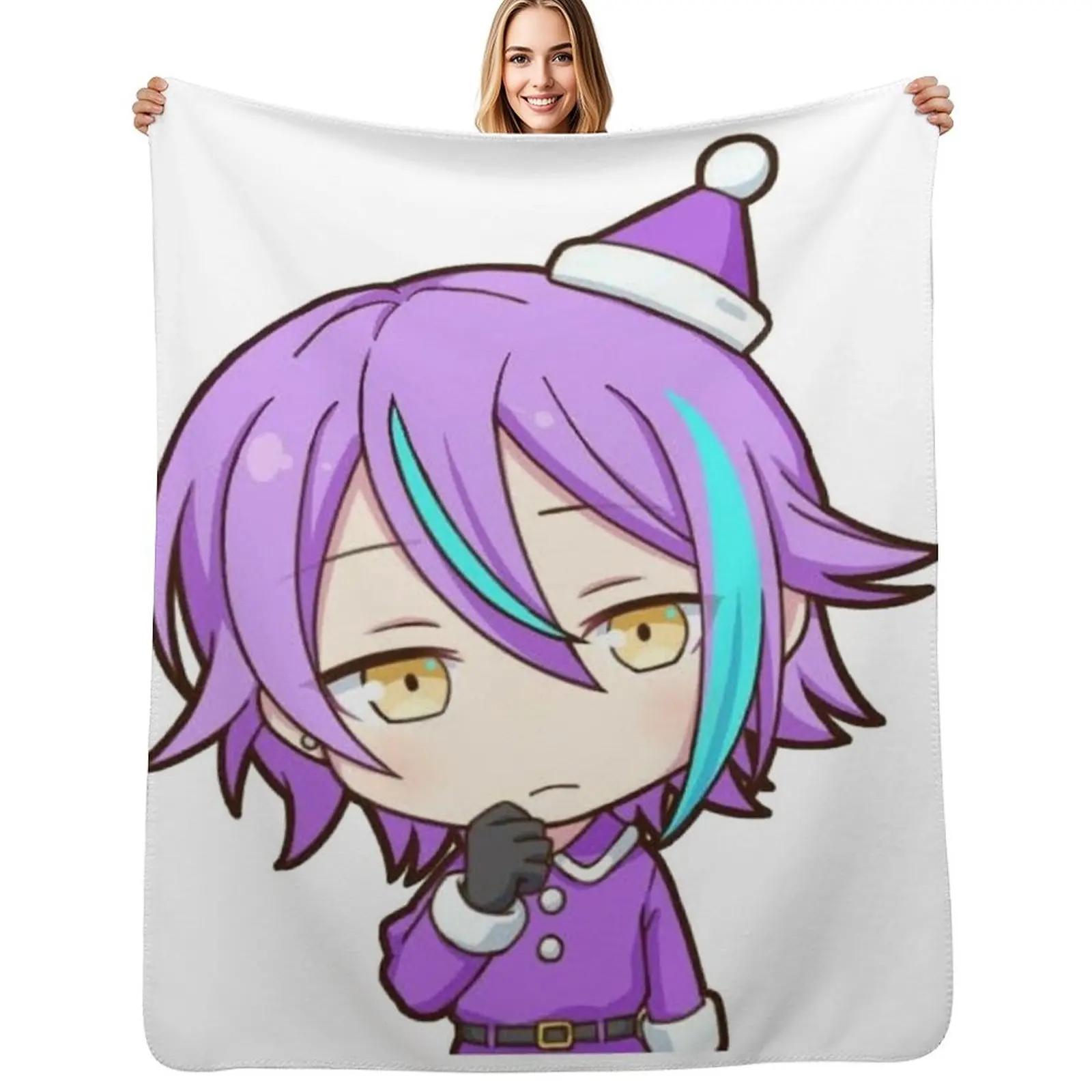 

Kamishiro Rui - Project Sekai Throw Blanket Shaggy Large Heavy for winter Blankets