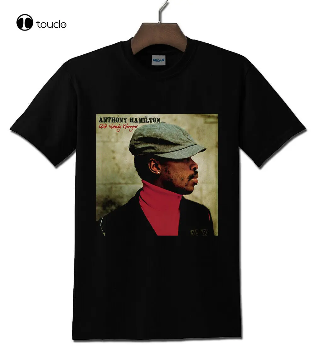 Anthony Hamilton - American R&B Singer Songwriter Black T-Shirt Tee Shirt Custom Aldult Teen Unisex Digital Printing