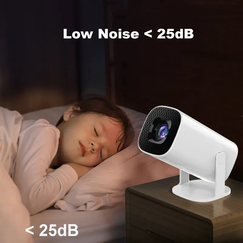 XIAOQIAODZ 4K Projektor Heimkino Wifi BT Tragbare LED Mini 8K 1080P Native Smart Android Videospiel Mobile Pocket Cinema