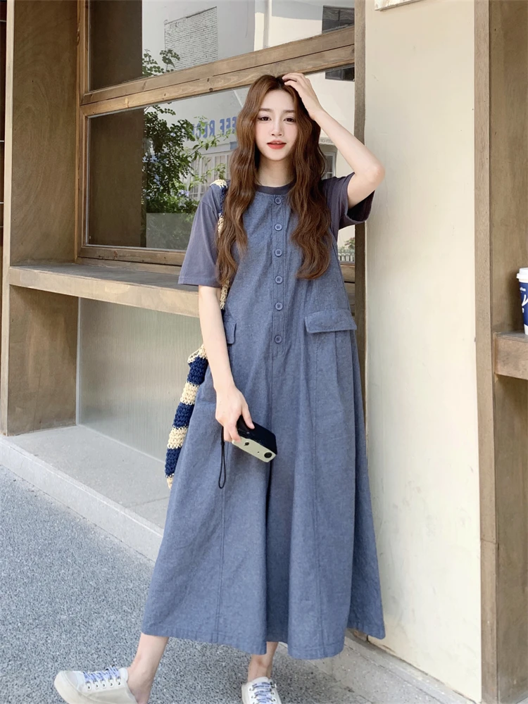 

Женская летняя рабочая одежда, комбинезон, комплект из двух предметов, брюки из девяти предметов, круглые брюки с застежкой на пуговицы, модный наряд