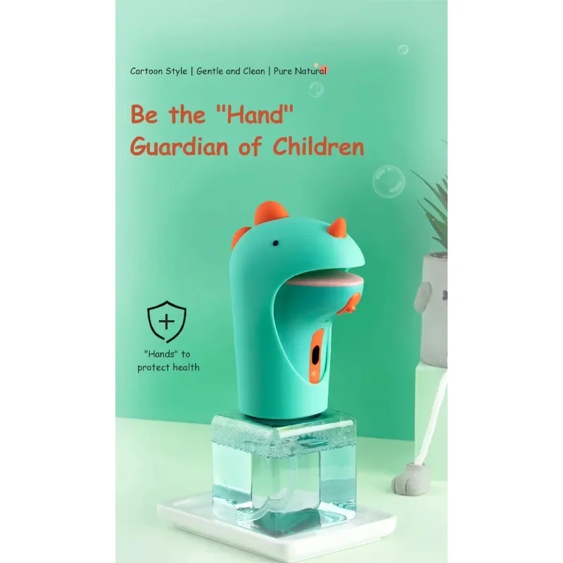 Funny USB Kids Cute Dinosaur Desk-top Electric Multi-functional Automatic Foam Soap Dispenser