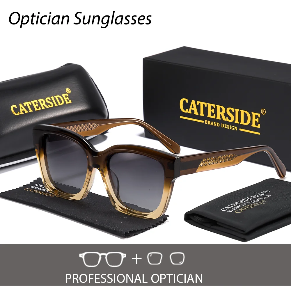 

CATERSIDE мужские оптические солнцезащитные очки для близорукости и дальнозоркости индивидуальные очки по рецепту женские уличные необходимые очки UV400