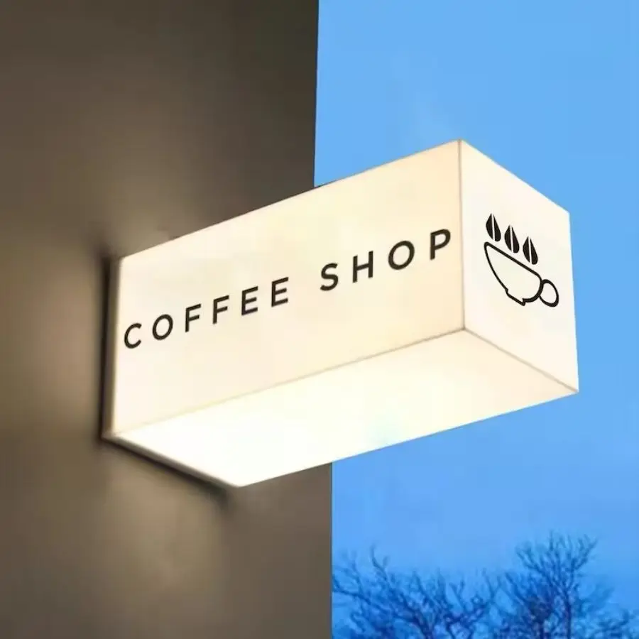 Customized Acrylic Double Side Banner Lightbox Full Side Light Exhibition Floor Poster Advertising for Outdoor Use