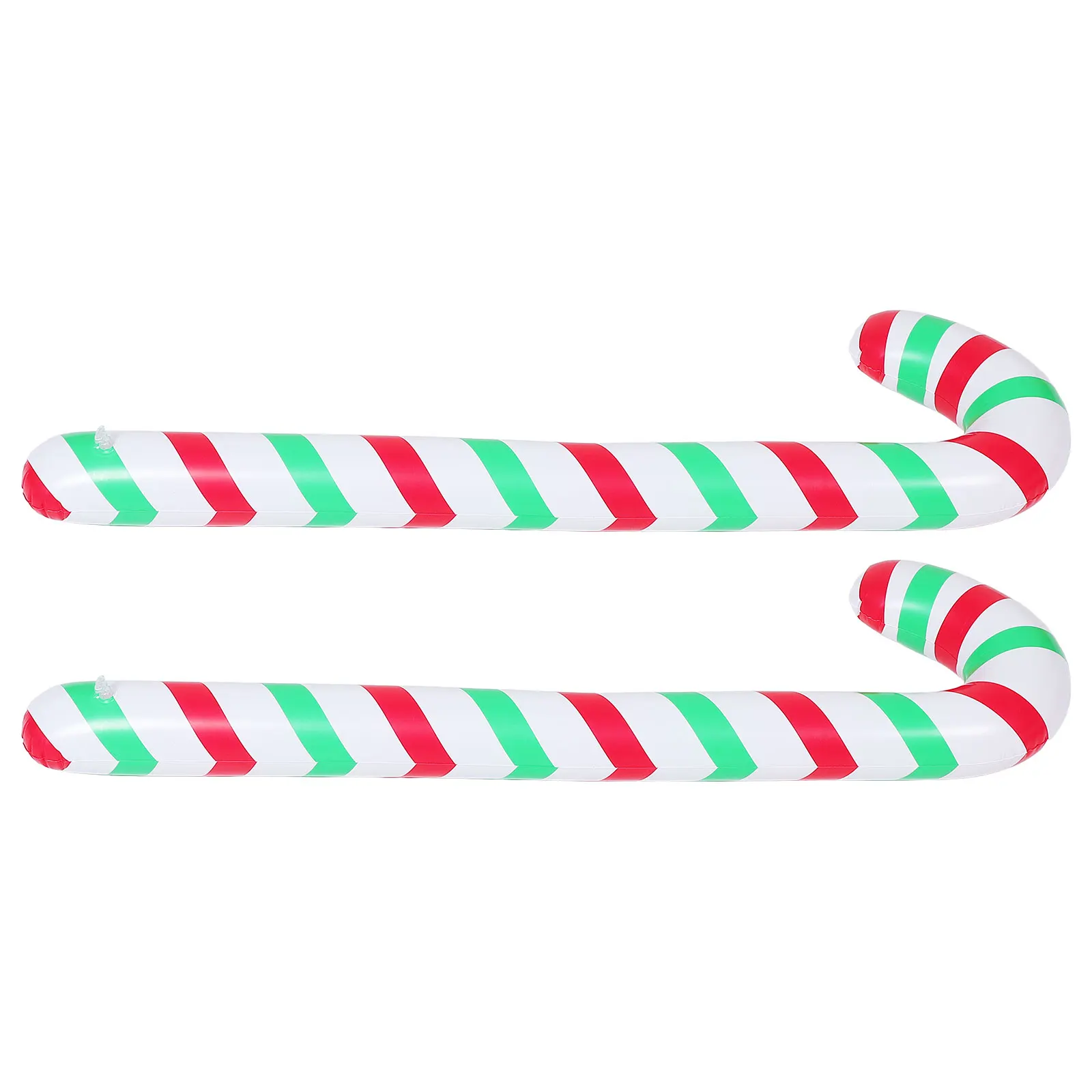 

2 Pcs Inflatable Crutches Christmas Cane Balloon Giant Outdoor Decorations PVC Party Supplies Lightweight Portable Christmas