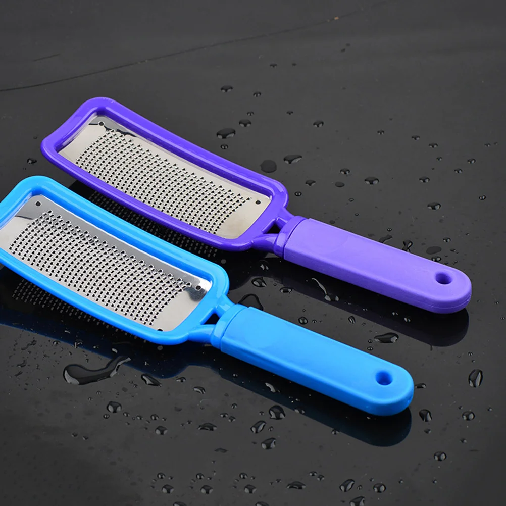 2 szt. Pilnik do stóp ze stali nierdzewnej, narzędzie do pedicure, usuwacz martwego naskórka, skrobak do usuwania odcisków dla gładkich, miękkich stóp do użytku domowego