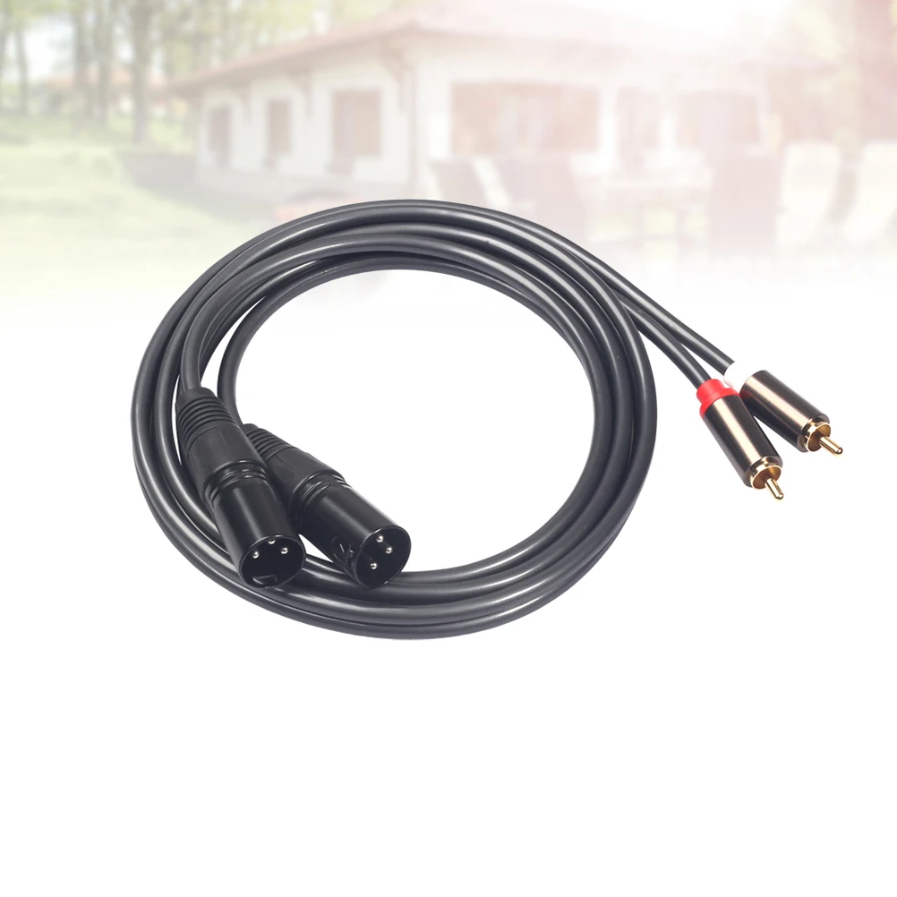 

to Dual XLR Male Audio Cable Signal Line for CD Dual Converter For Headphone Player Theater System High Grade Material