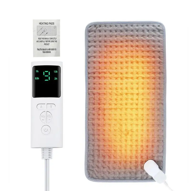 Heating Pad For Cramps 22.11-inch Portable Hot Heated Pad Back Electric Heating Blanket 4 Levels Of Timing 9 Temperature Levels