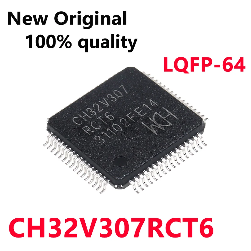 1-10/PCS New CH32V307RCT6 CH32V307 RCT6 LQFP-64 Original 32-bit microcontroller - MCU In Stock