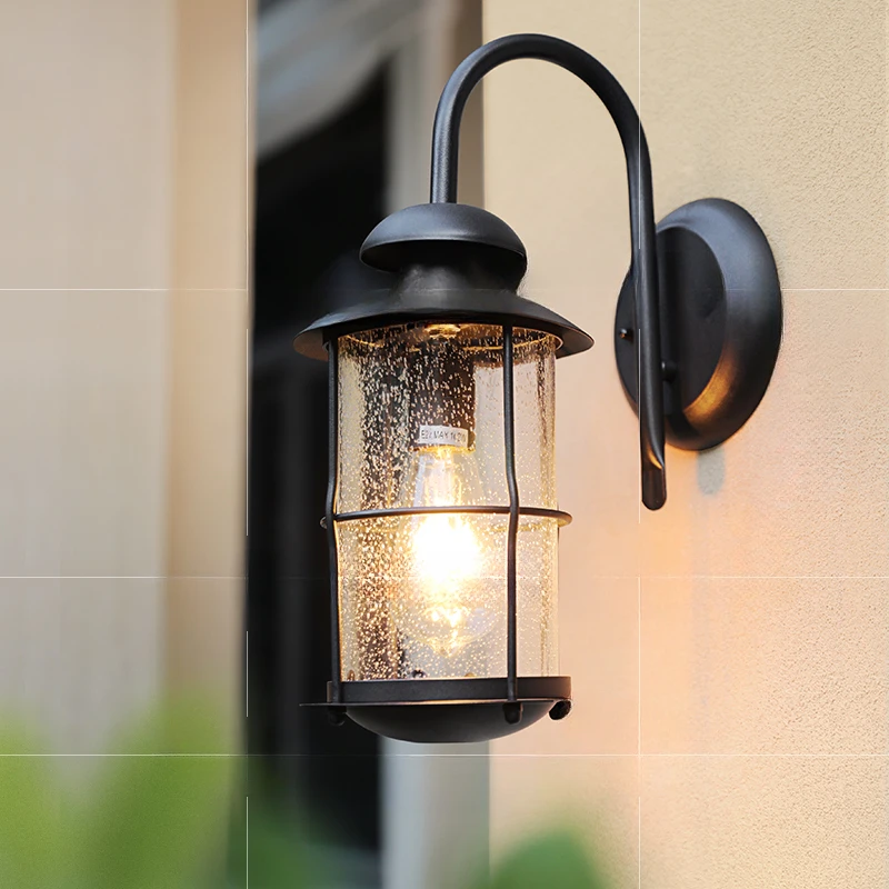 European wall lamp outdoor entrance door wall lamp power connection model