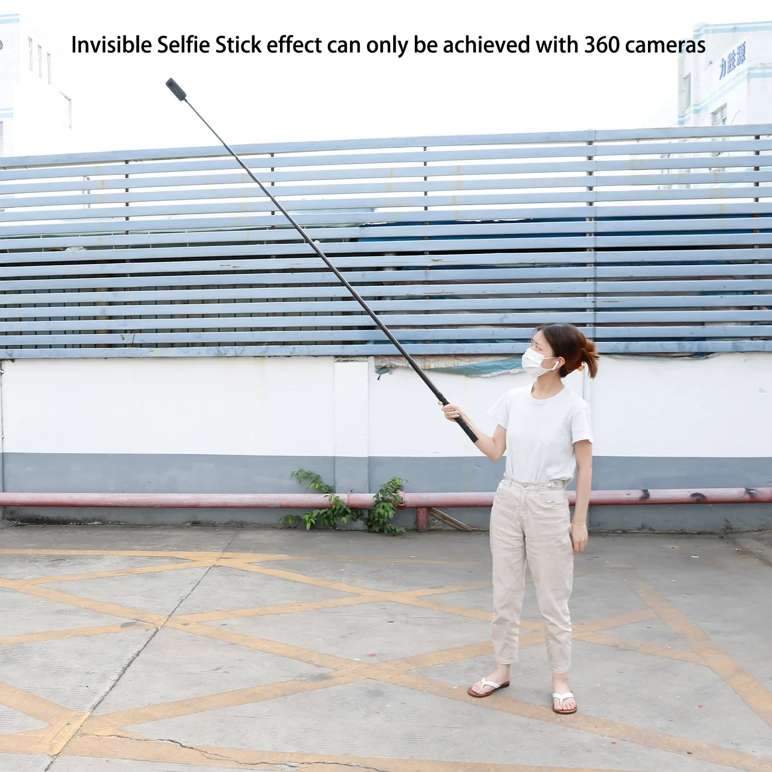 Imagem -04 - Pau de Selfie Invisível Ff-t19b Longo 200cm78 Polegadas para Insta360 um x3 x2 x r rs Insta 360 com Monopé Estendido Polegadas