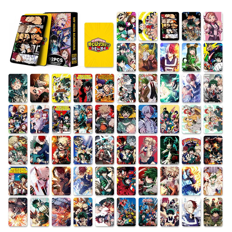 92Pcs/Set My Hero Academia Series High Quality Lomo Cards Midoriya Izuku Bakugo Katsuki HD Printd Photocards And Stickers Gifts