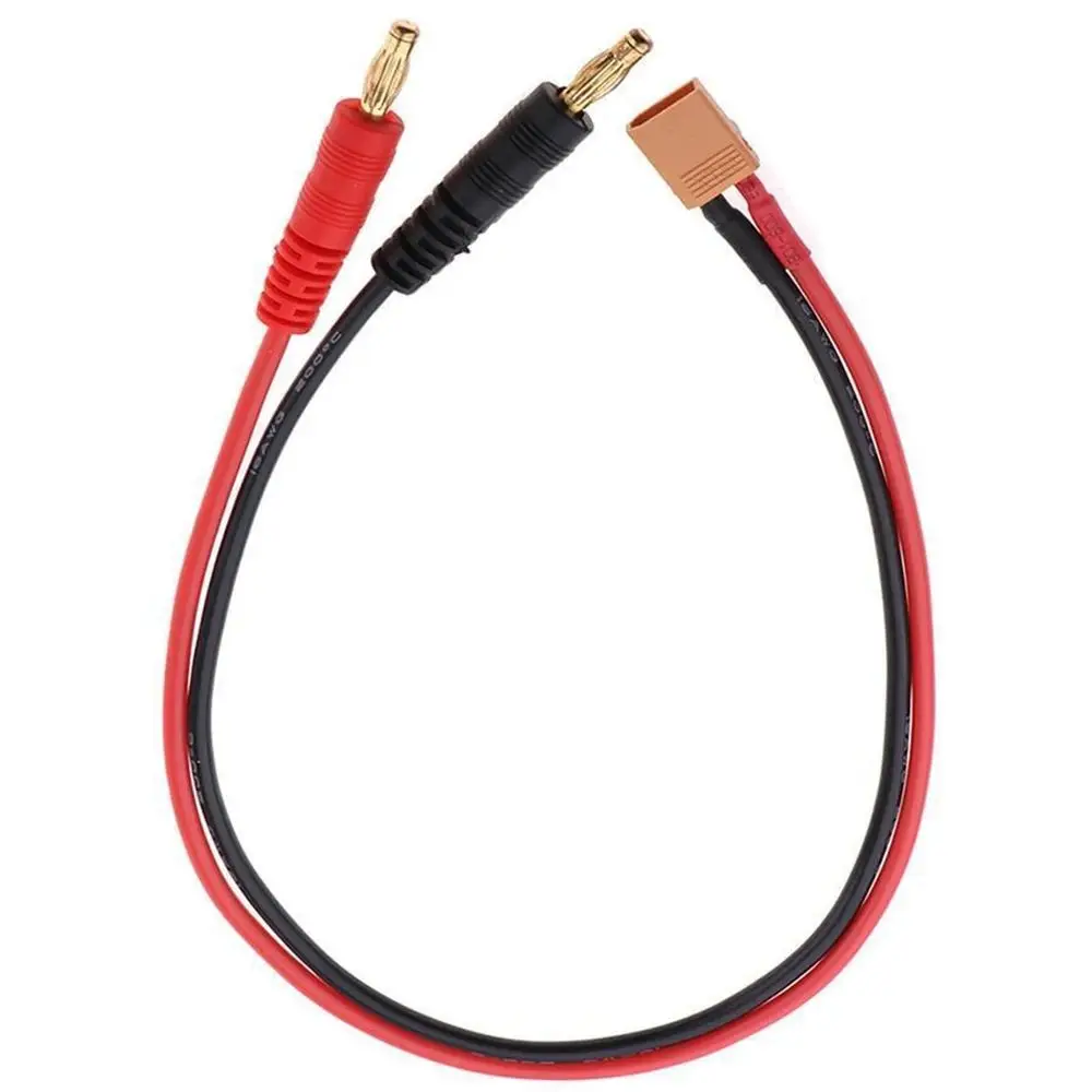 2 Pcs RC Cable Male XT30 Charging Cable with 4mm Banana Gold Plug for RC Lipo Battery Plug Charge Cable Wire