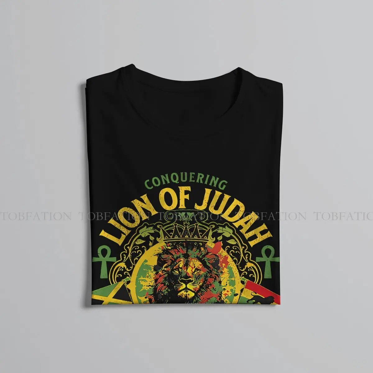 Rastafarian Lion Graphic TShirt Rasta Printing Tops Comfortable T Shirt Male Tee 100% Cotton Gift Clothes