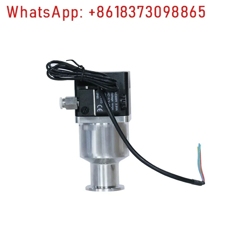 صمام فلابر هوائي عالي الفراغ من الفولاذ المقاوم للصدأ، صمام زاوية صمام تفريغ KF GDQ-J16GDQ-J25GDQ-J40 #2