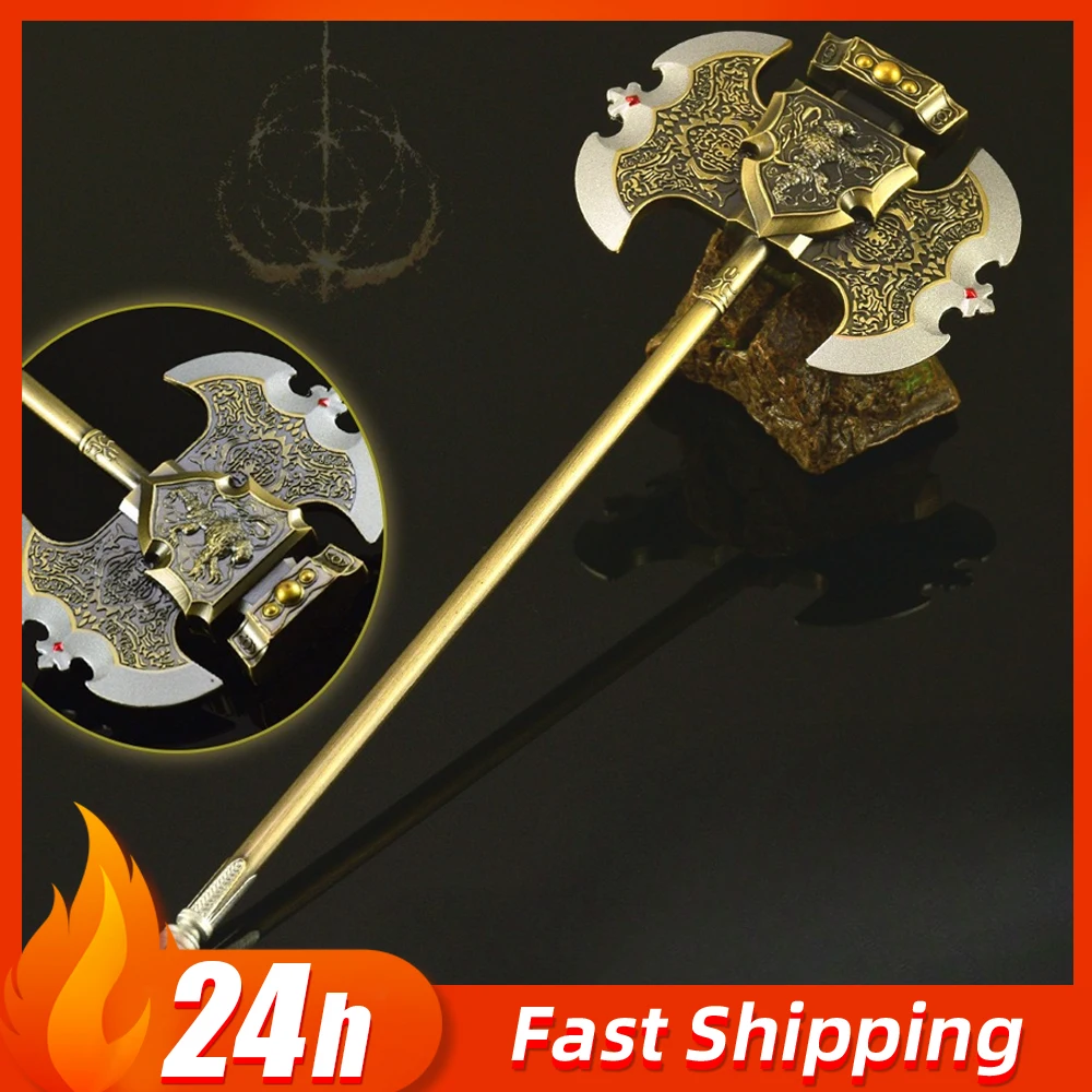 

23 см eldenn Axe of Godrick, игровая периферия, оружие, модель, реквизит для косплея, игрушечный нож, изготовленный настольный коллекционный орнамент, подарок для мальчика