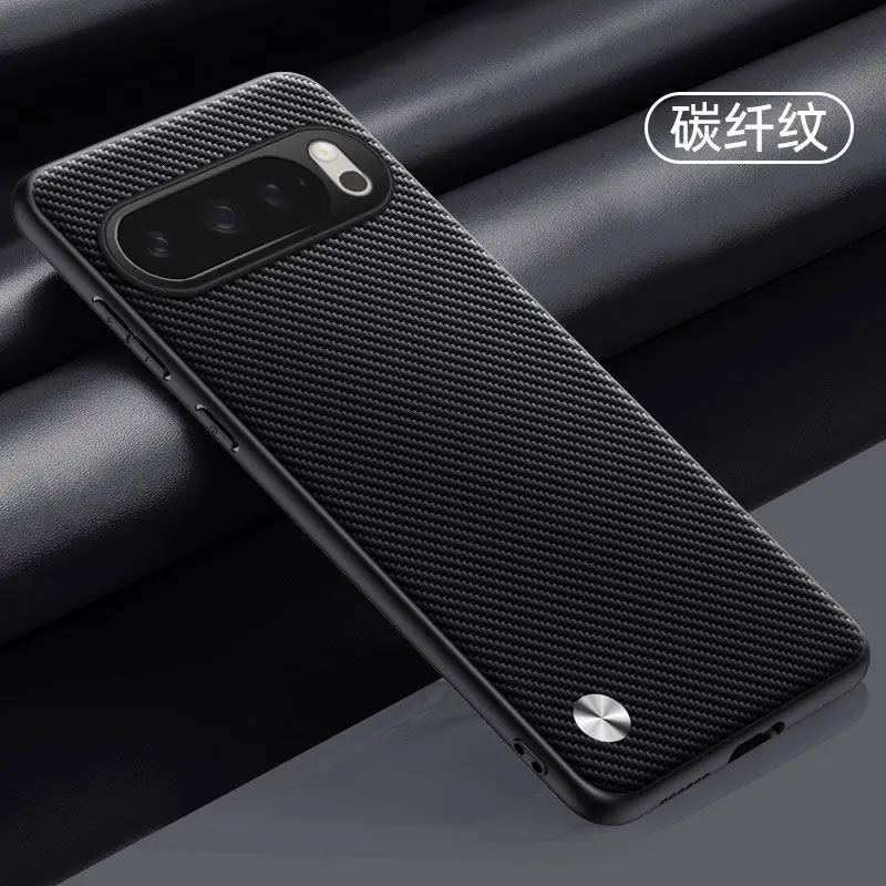 حافظة لهاتف Google Pixel 10 ProXL حافظة جديدة بسيطة من الجلد العادي لهاتف Google Pixel 10 Pro XL مقاومة للصدمات Funda