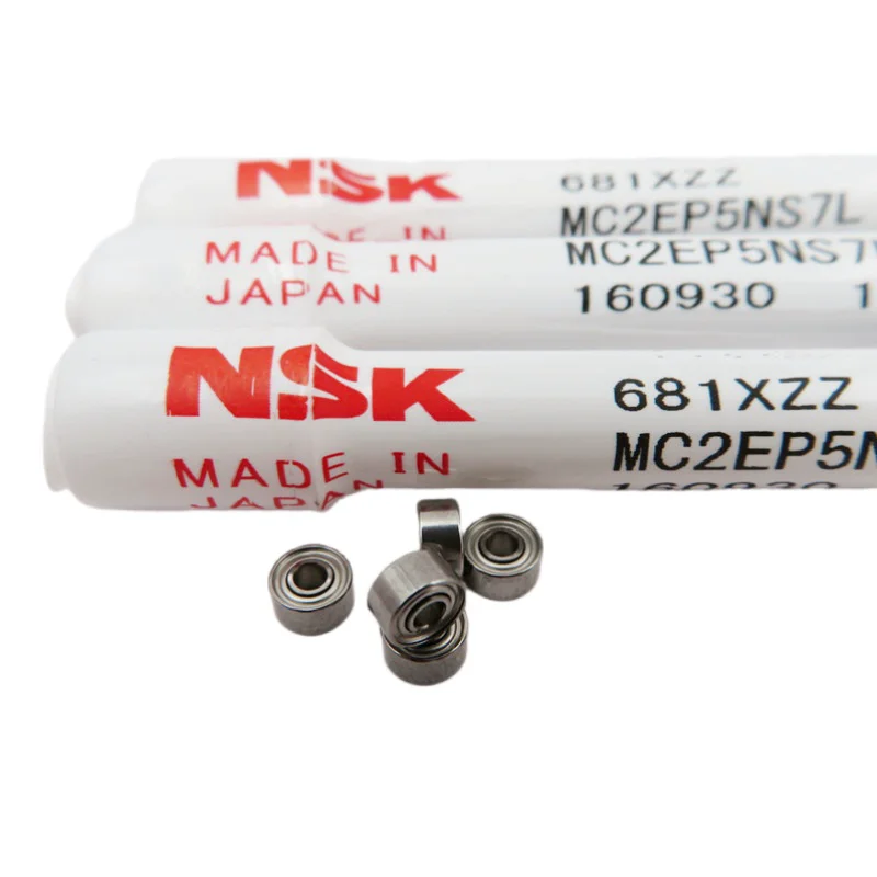 Imagem -05 - Rolamento de Alta Velocidade Nsk Japão 681x 683 684 685 686 687 688 689 608 zz 3x7x3 4x9x4 5x11x5 6x13x5 8x16 20 Peças 8x22x7 Milímetros x Milímetros