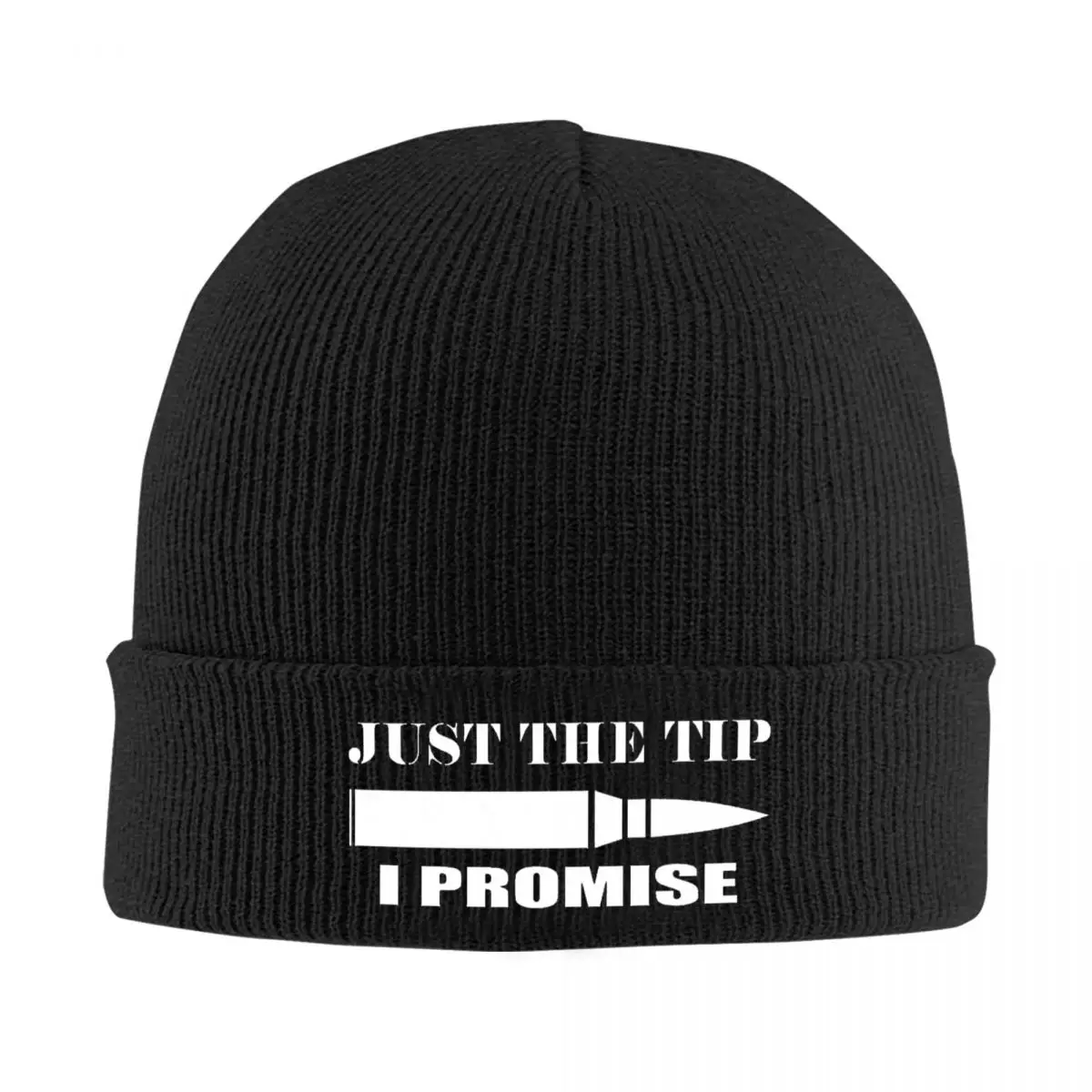 

Just The Tip I Promise Knitted Bonnet Caps 100% Cotton Fashion Keep Warm Hats